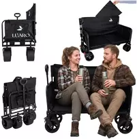 Transportinis vežimėlis juodas