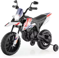 Elektrinis vaikų motociklas Baltas