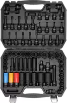 Yato Toya Sa Poland Smūginių galvučių ir antgalių rinkinys | 1/2" | su adapteriais | 64 vnt | 10 - 32 mm (YT-10260)