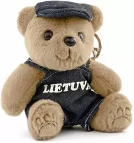 Raktų Pakabukas / Pakabukas Kuprinei Minkštas Rudas Meškiukas Lietuva