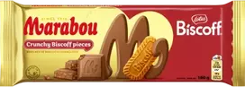 Pieninis šokoladas MARABOU, su Biscoff sausainiais, 160 g