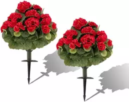 Dirbtinės pelargonijos 57 x 33 cm 2 vnt.