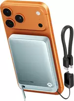 INIU magnetinis išorinis akumuliatorius 10000 mAh, 45 W, belaidis Qi2, USB-C su laidu ir stovu, P73