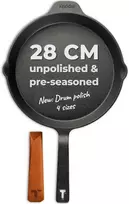 TECOR ketaus keptuvė indukcijai, 28 cm, be dangos, natūrali, TC03_22