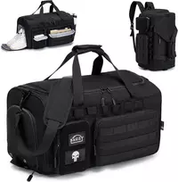 BAGZY taktinė kelioninė sportinė kuprinė 40 l, vandeniui atspari, su batų skyriumi, juoda B460
