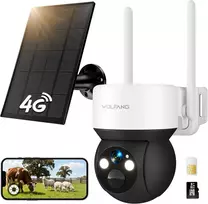 WOLFANG lauko stebėjimo kamera 4G LTE, saulės energija, 2K, naktinis matymas, PTZ, PIR jutiklis, IP66, WT08-WB