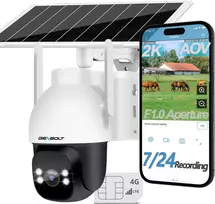 GENBOLT belaidė saulės stebėjimo kamera 4G LTE, 2K raiška, F1.0 diafragma, išorės montavimas, GB203K-4G