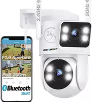GENBOLT lauko PTZ IP kamera, Wi-Fi 2.4/5 GHz, PoE, 4x priartinimas, naktinis matymas, GB201H