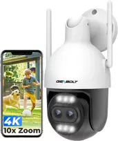 GENBOLT lauko IP kamera su 4K 8 MP vaizdo raiška, Wi-Fi ir PoE, 10X hibridiniu priartinimu, modelis GB202V