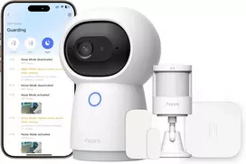 Aqara belaidė namų signalizacijos sistema su G3 2K kamera, 3 išmaniaisiais jutikliais, USB-C, HomeKit palaikymu, CPK-T01E