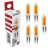 LED lemputė Avide 3W G4 12V 3000K 300lm 5vnt