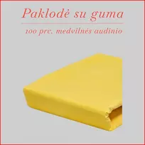 Paklodė su guma 100/140/160/180/200x200+20cm. - 140x200+20cm.