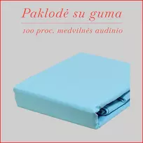 Paklodė su guma 100/140/160/180/200x200+30cm. - 200x200+30cm.
