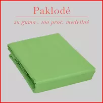 Paklodė su guma 100/140/160/180/200x200+30cm. - 200x200+30cm.