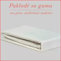 Paklodė su guma 100/140/160/180/200x200+20cm. - 180x200+20cm.