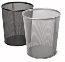 *Šiukšliadėžė Forpus, 13l, metalinė, perforuota sidabro spalvos