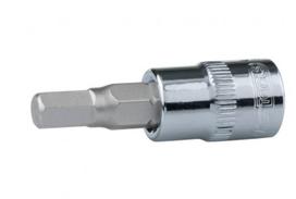 1/4" CHROME Bit socket hexagon 3mm, KS Tools
