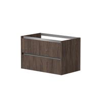 Vonios spintelė Kame City 80cm 2 stalčiai, Po stalviršiu, Be kriauklės, Aliuminio profilis Rudas ąžuolas BUC/8-3DR/20P1