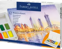 Akvarelė Faber-Castell Creative Studio 12 spalvų