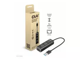 CLUB 3D USB 3.2 Gen1 A tipo 3 prievadų šakotuvas