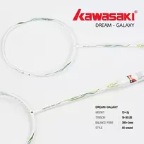 Badmintono raketė Kawasaki Dream Galaxy Green 5u