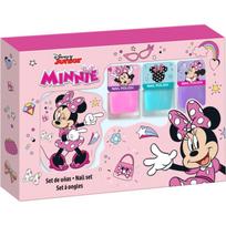 Disney Minnie Nail Set nagų lakų rinkinys vaikams 3y+ Pink, Blue, Purple 3x4.5 ml