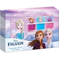 Disney Frozen Nail Set nagų lakų rinkinys vaikams 3y+ Pink, Blue, Pink 3x4.5 ml