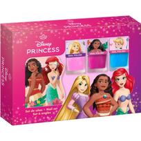 Disney Princess Nail Set nagų lakų rinkinys vaikams 3y+ Pink, Blue, Pink 3x4.5 ml