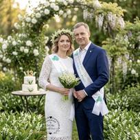 13-osios vestuvių metinės, šventinės juostos 2 vnt.
