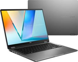 Asus Vivobook 14 Flip TP3407SA-SG146W Ultra 5 226V 14.0" WUXGA Touchscreen 60Hz 300 nits AG 16GB LPDDR5X 512GB SSD Intel Arc Graphics FHD Webcam 70Wh Windows 11 Matte Grey