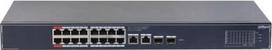 Dahua Switch|DAHUA|DH-SG4020LP|Switch layer L2|16xRJ-45 ports|RJ-45 Ports Type Gigabit Ethernet (10/100/1000)|2xGigabit Ethernet (copper) ports quantity|2xSFP module slots quantity|16xPower over Ethernet (PoE) ports quantity|Total Power over Ethernet (PoE