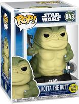 Funko POP! Vinilinė figūrėlė: Star Wars: Mandalorian & Grogu - Rotta the Hutt (Glow)