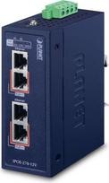 Planet IPOE-270-12V network switch Power over Ethernet (PoE) Blue