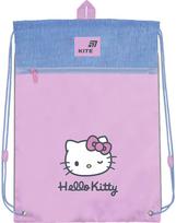 Sportinis maišelis KITE Hello Kitty, 46 cm, su užtrauktuku, žydros/ rožinės sp.