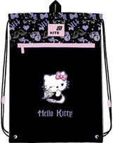 Sportinis maišelis KITE Hello Kitty, 46 cm, su užtrauktuku, juodos sp.