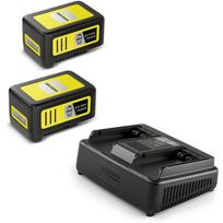 Karcher Pradžios komplektas Akumuliatorius 18/50 2.445-067.0, 2x18V/5Ah, 18V įkroviklis, IPX5, LCD, ličio jonų akumuliatorius