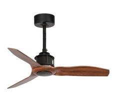 FARO 33425WT - Lubinis ventiliatorius. JUST FAN S skersmuo 81 cm ruda/juoda Wi-Fi Tuya + nuotolinis pultas