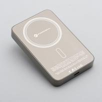 Powerbank, suderinamas su MagSafe Forcell F-Energy SuperSlim F10K8 QC4.0 PD3.0 15W 10000 mAh titano dykuma