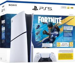 Žaidimų konsolė Sony PlayStation 5 Slim E + Fortnite Flowering Chaos, HDMI / 2 x USB 3.1, 1 TB, balta matinė sp.