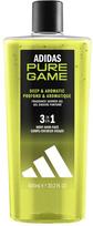Kūno prausimosi želė vyrams Adidas Pure Game 3-in-1, 600 ml
