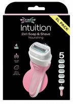 Skustuvas Wilkinson Sword Intuition 2-in-1 Soap and Shave, 5 vnt