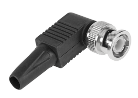 TV, SAT, HDMI, DVI kabeliai ir priedai // Konektori, aksesuāri un instrumenti koaksiālajiem kabeļiem // Wtyk BNC kątowy z odgiętką