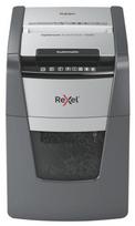Rexel Optimum AutoFeed+ 100M Paper Shredder, Micro-cut shredding 2x15mm P-5 34L 55dB, Grey/Black