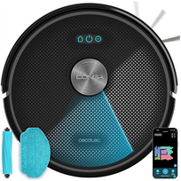 Cecotec Robot Vacuum Cleaner | Conga M70 | Wet&Dry | Operating time (max) 250 min | 4500 mAh | Dust capacity 400 L | 20000 Pa | Black|A01_EU01_114518