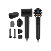 Cecotec Hair Dryer | DryGlam Waves i-Sensor Pro | 1600 W | Number of temperature settings 4 | Ionic function | Black | Diffuser nozzle|A01_EU01_118879