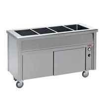 „Bain-marie“ elementas ant šildymo spintelės 6 GN 1/1