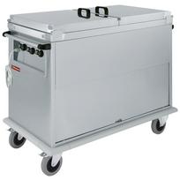 Vežimėlis „Bain-Marie“ 3x GN 1/1, 3 T°, dangčiai, spintelė su atverčiamomis durelėmis