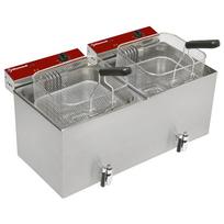 Elektrinė stalinė keptuvė 2x 12 litrų + čiaupas