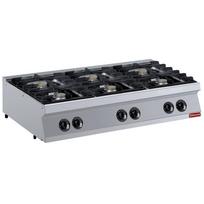 Dujinė viryklė su 6 degikliais, 6x 5,5 kW -TOP -