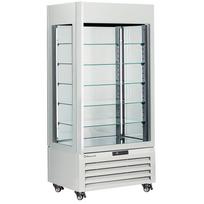 VITRINA 600 Lt., 5 stikliniai lygiai, vėdinama -  PYRAGAI - BALTA